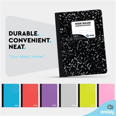 Snapklik.com : Composition Notebook Wide Ruled
