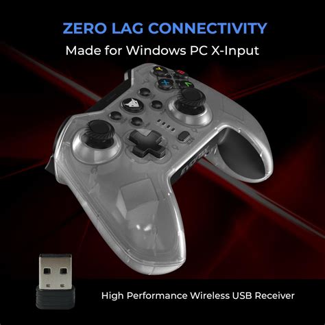 EvoFox Elite X Wireless Gamepad for PC with Dual Vibration Motors, 2 ...