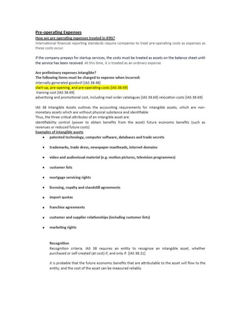 Image result for Pre Operating Cost