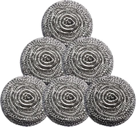 Amazon.com: GUEICN Stainless Steel Scrubber Scrubbing Scouring Pad ...