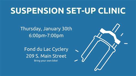 Suspension Set-up Clinic, 209 S. Main Street, Fond du Lac, WI, United ...