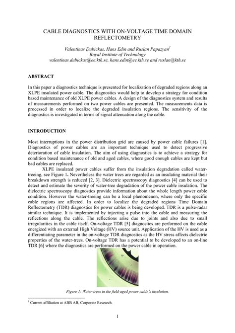 Image result for Time Domain Reflectometry