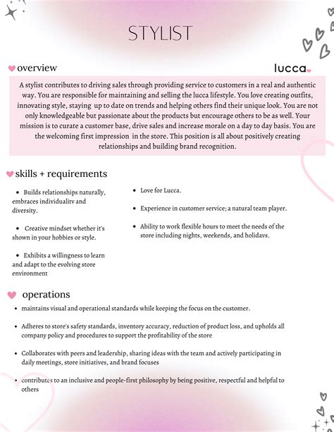 Fashion Industry Model Job Description at Sienna Deeming blog