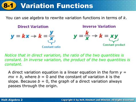 Image result for Constant of Variation Example