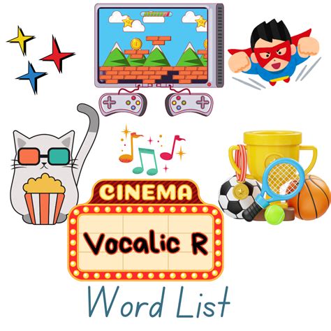 Vocalic R Word List Overview | Free SLP