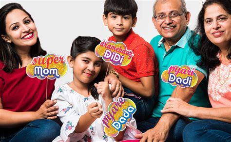 Wobbox All Occasion Indian Family Photo Booth Party Props (18 Pieces ...
