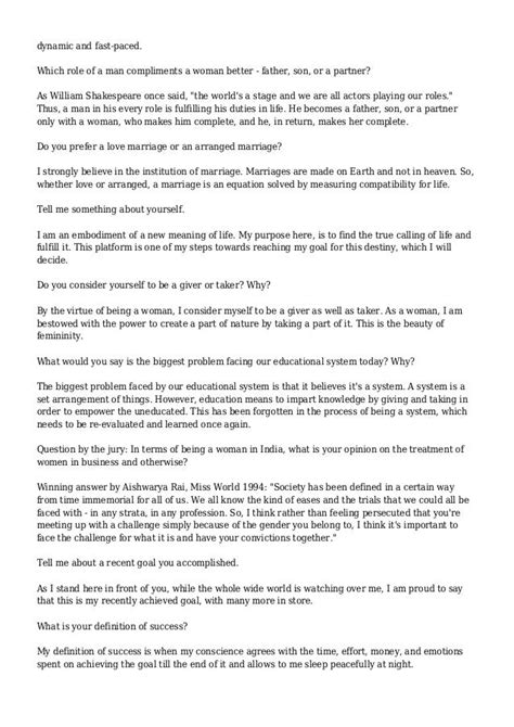 Image result for Pageant Questions