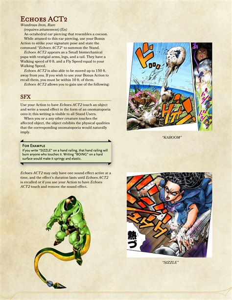 Jojo's Bizarre Adventure Magic Items: Echoes ACT3 / The JoBros ...