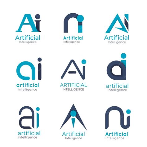 Flat design ai logo template collection | Premium Vector