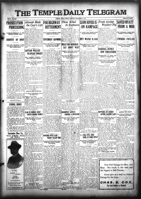 The Temple Daily Telegram (Temple, Tex.), Vol. 3, No. 253, Ed. 1 Friday ...