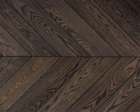 Charred Oak Chevron Wood floor by 3 OAK WOOD FLOORING TM LTD