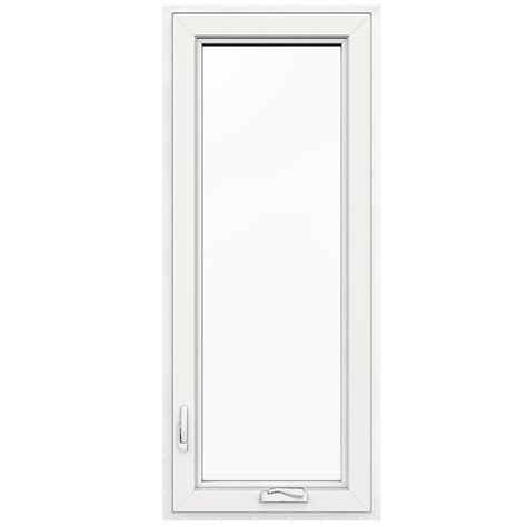 JELD-WEN V-4500 White Left-Handed Vinyl Casement Window ( Full Screen ...