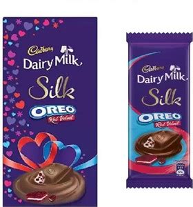 Cadbury Silk Oreo Red Velvet (130 gm + 60 gm) Pack Of 2 Bars Price in ...