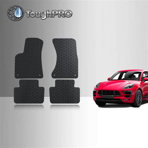 ToughPRO Floor Mats Black For Porsche Macan All Weather Custom Fit 2015 ...