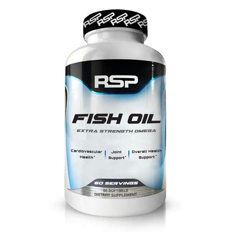 Buy RSP Nutrition Fish Oil, Omega 3s, Heart, Brain and Joint Health ...