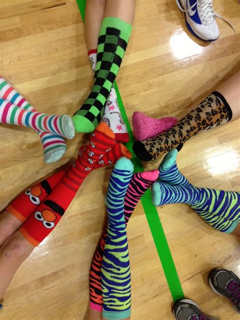 Crazy sock day fun tradition to start on a team | Crazy socks ...