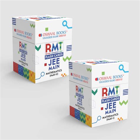 JEE Main Mathematics RMT FLASHCARDS (Part-1 & 2) Set of 2 Boxes (For ...