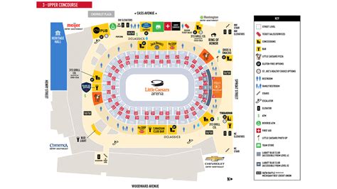 Little Caesars Arena Seating Map