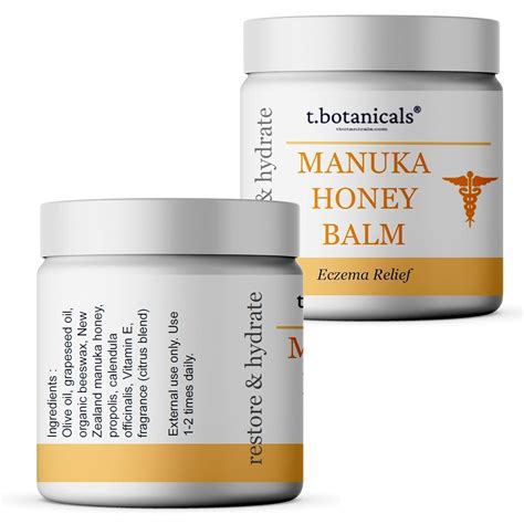 Manuka Honey Skin Soothing Balm for Dry Itchy Skin | Rosacea & Sensitive Skin Relief | Eczema ...