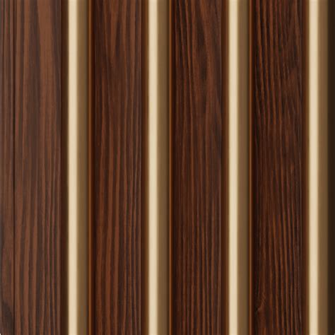 VL-41 Charcoal Louvers Wood Look Panels 8 Ft x 4.75 Inch | Hinch