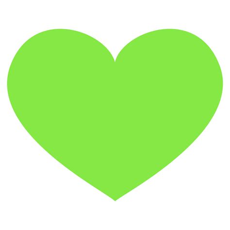 Green Love Heart