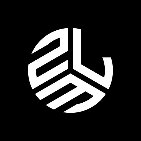 ZLM letter logo design on black background. ZLM creative initials ...