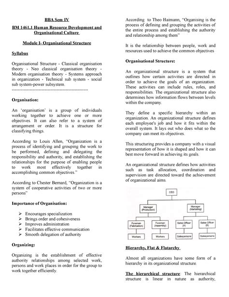 BM 1461.1-OC HRD Mod I - Lecture note of human resource development of ...