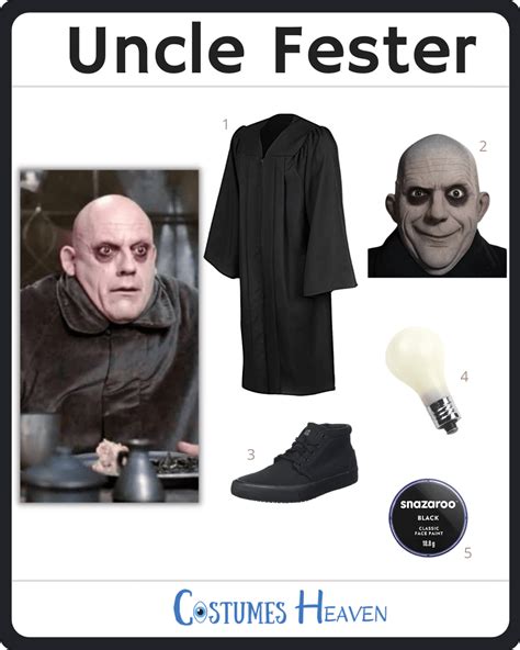 Last-Minute Uncle Fester Costume Idea - Quda Halloween