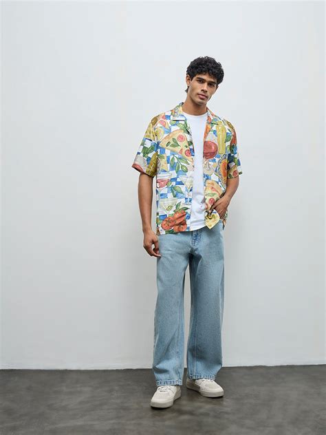 Buy Nuon Multicolor Printed Relaxed-Fit Shirt from Westside
