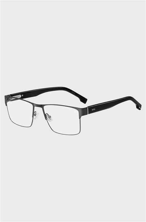 BOSS - Black-steel optical frames with flexible hinges - Black