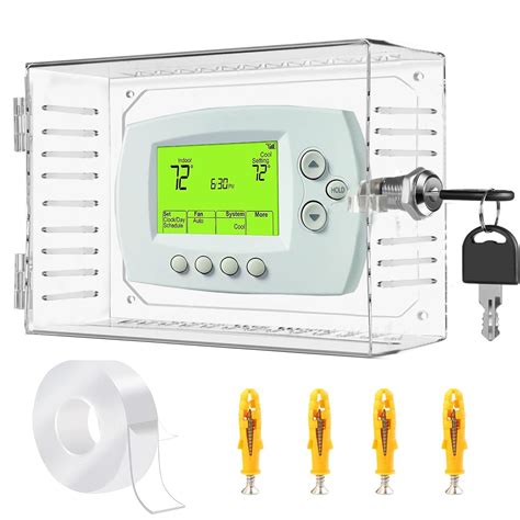 Amazon.com: Universal Thermostat Lock Box with Key,Clear Large ...