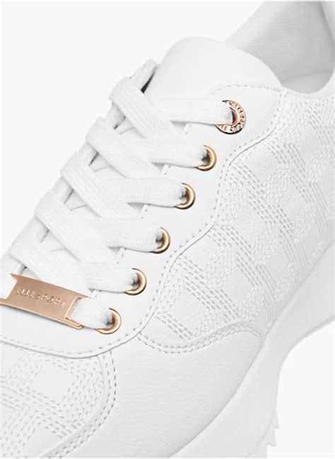 ELLE Women's Embroidered Sneakers with Lace-Up Closure | Best Price KSA