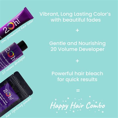 Buy 2.Oh! Tropical Blue Semi Permanent Hair Color Combo Online