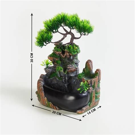 Buy Alpine Polyresin Tree House Fountain - 30x20x14cm from Home Centre ...