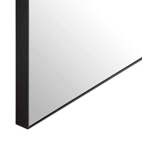 Emmy Extra-Large Black Arch Floor Mirror 180 x 100 cm | daals