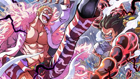 Epic 4K One Piece Showdown: Luffy Gear Fourth vs Donquixote Doflamingo ...
