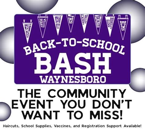 Waynesboro Back to School Bash - July 27, 2025, Kate Collins Middle ...