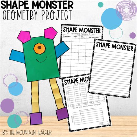 Energize Your Geometry Lesson Plans Doing This Shape Monster Activity ...