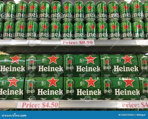 Heineken beers at Cambodia editorial stock image. Image of assortment ...