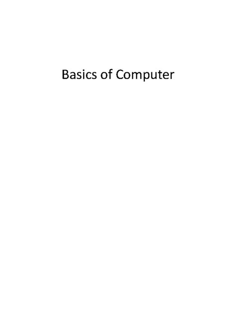 Image result for Some Basic Information About Computer