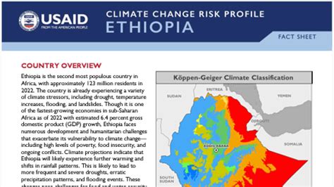 Climate risk profile: Ethiopia | PreventionWeb