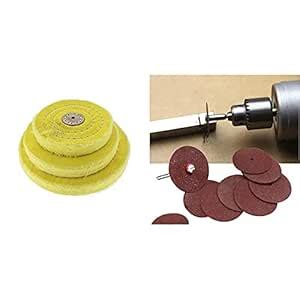 DIY Crafts 42105 Cotton Buff Bench Grinder with Arbor Hole Jewelers ...