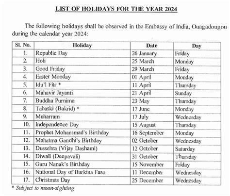 Embassy of India, Ouagadougou, Burkina Faso : Holidays at the Embassy