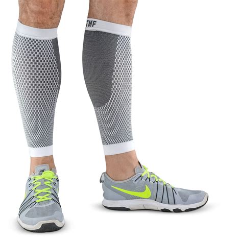 Leg & Calf Compression Sleeve (1 Pair) Shin Splint & Calf Pain Relief ...