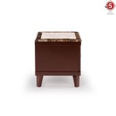 Buy Siberian Brown Composite Marble Side & End Table at Durian