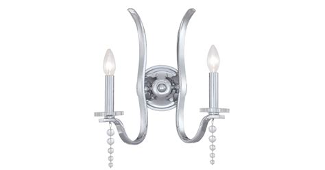 Crystorama Lighting Group 1582-CH Flow 2 Light 15" Tall Wall Sconce ...