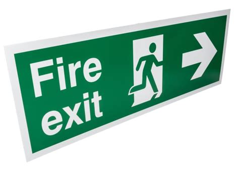 RS PRO | PVC FIRE EXIT, Fire Exit, English, Exit Sign | 235-1192 | RS