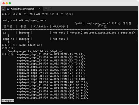 Image result for pgAdmin Partition Table