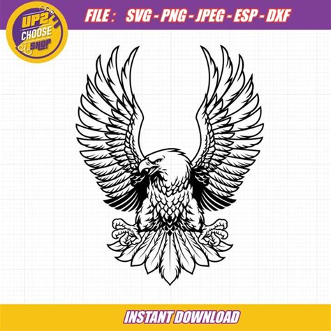 Bald Eagle Svg American Bald Eagle Svg American Eagle Svg - Etsy India