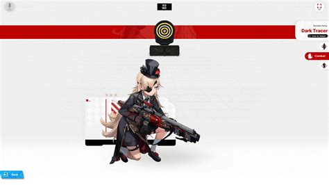 Guillotine's Dark Tracer skin (standing, in combat and chibi) : r/NikkeMobile